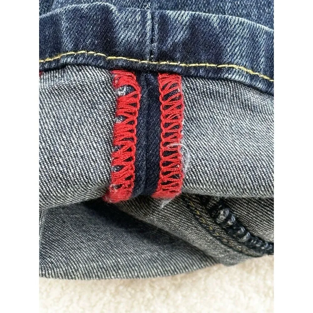Negho Italian Jeans 36 Straight Leg Mid Rise‎ Actual (33Wx31L) Blue Denim